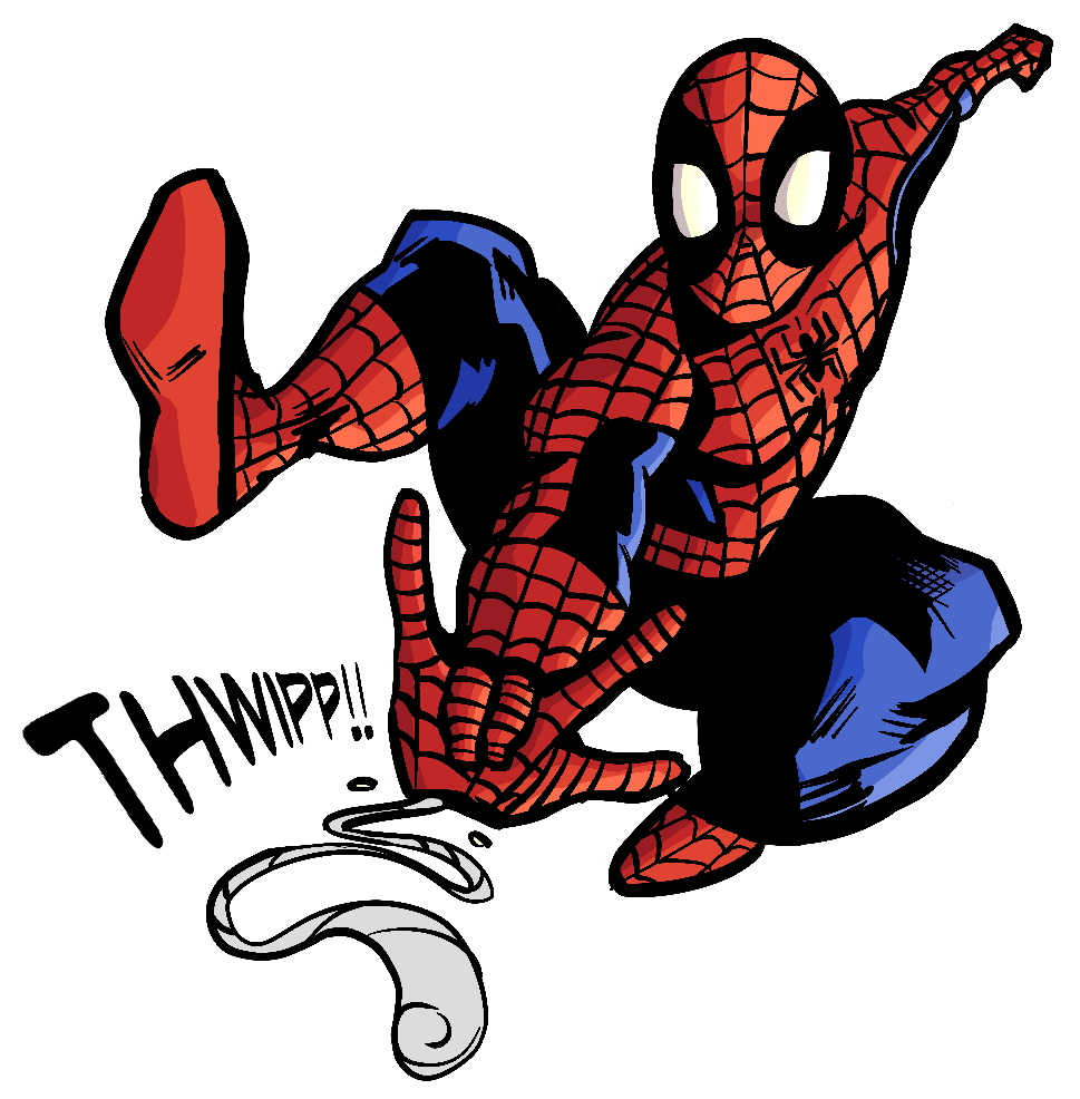 Spidey Thwipp!! sticker